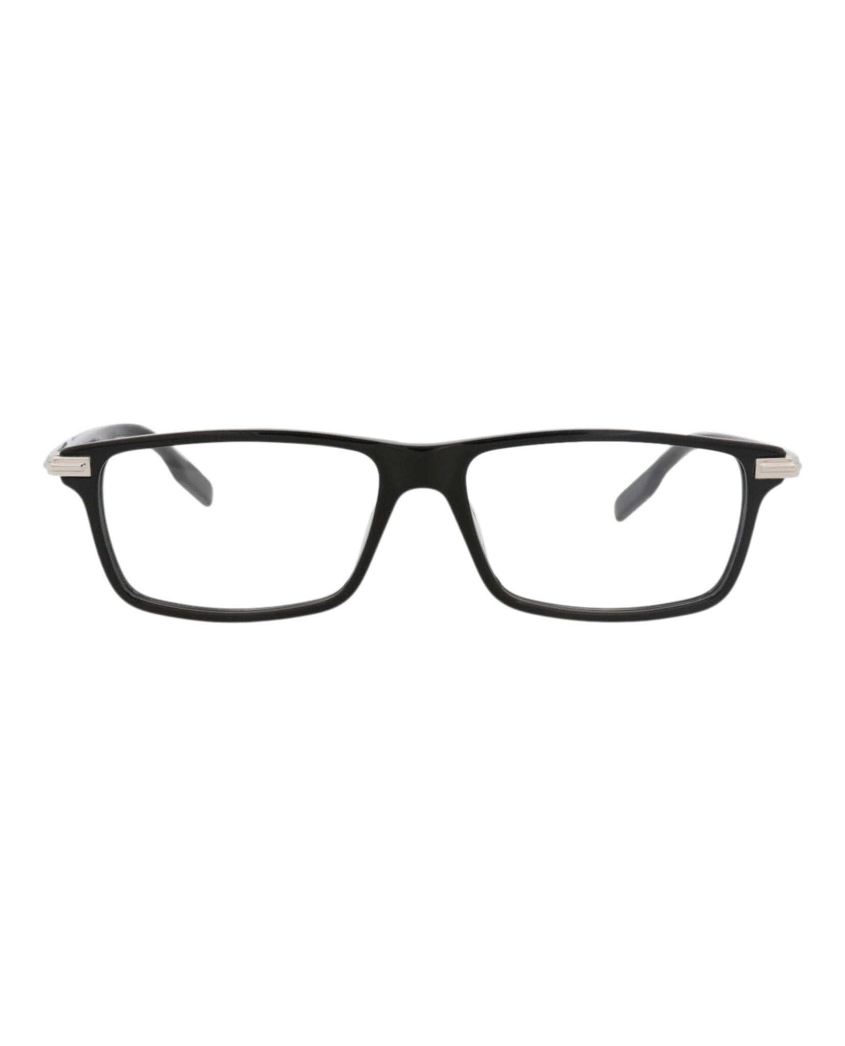 Montblanc Montblanc Mens Square/Rectangle Black Black Transparent Fashion Designer Eyewear