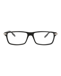 Montblanc Montblanc Mens Square/Rectangle Black Black Transparent Fashion Designer Eyewear