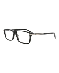 Montblanc Montblanc Mens Square/Rectangle Black Black Transparent Fashion Designer Eyewear