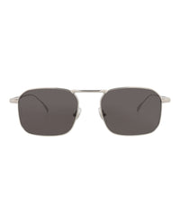 Montblanc Montblanc Mens Square/Rectangle Silver Silver Grey Fashion Designer Eyewear
