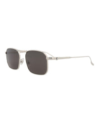 Montblanc Montblanc Mens Square/Rectangle Silver Silver Grey Fashion Designer Eyewear