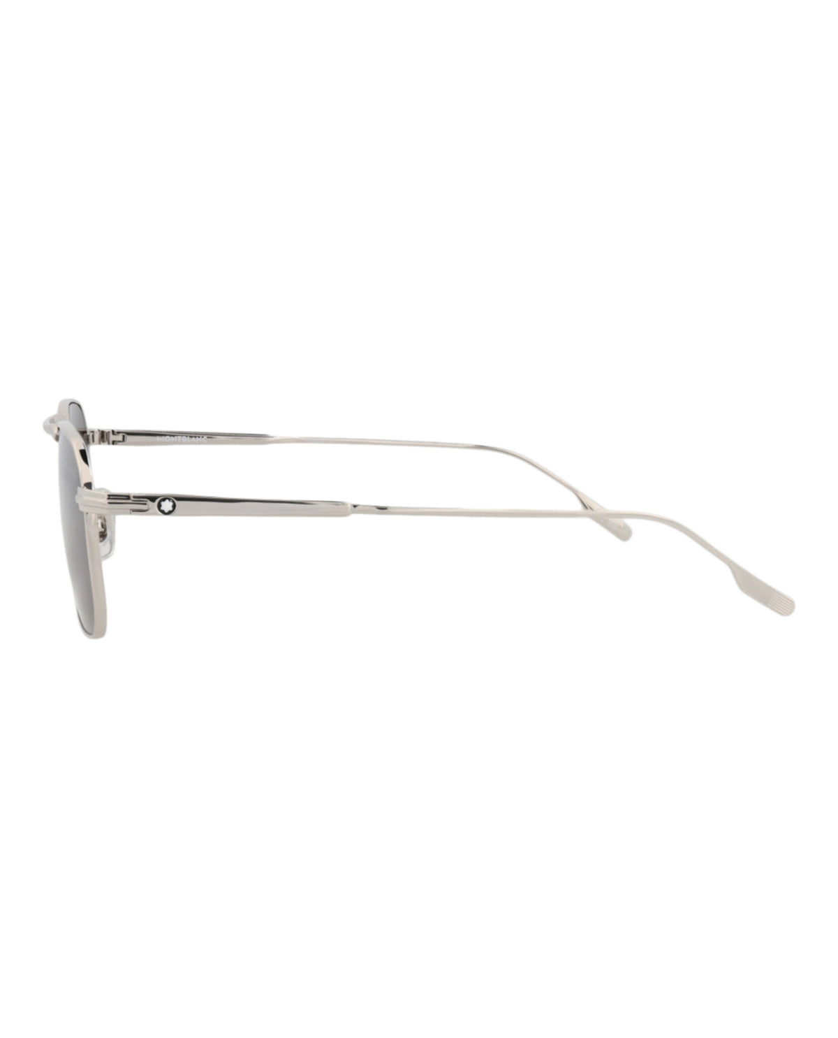 Montblanc Montblanc Mens Square/Rectangle Silver Silver Grey Fashion Designer Eyewear