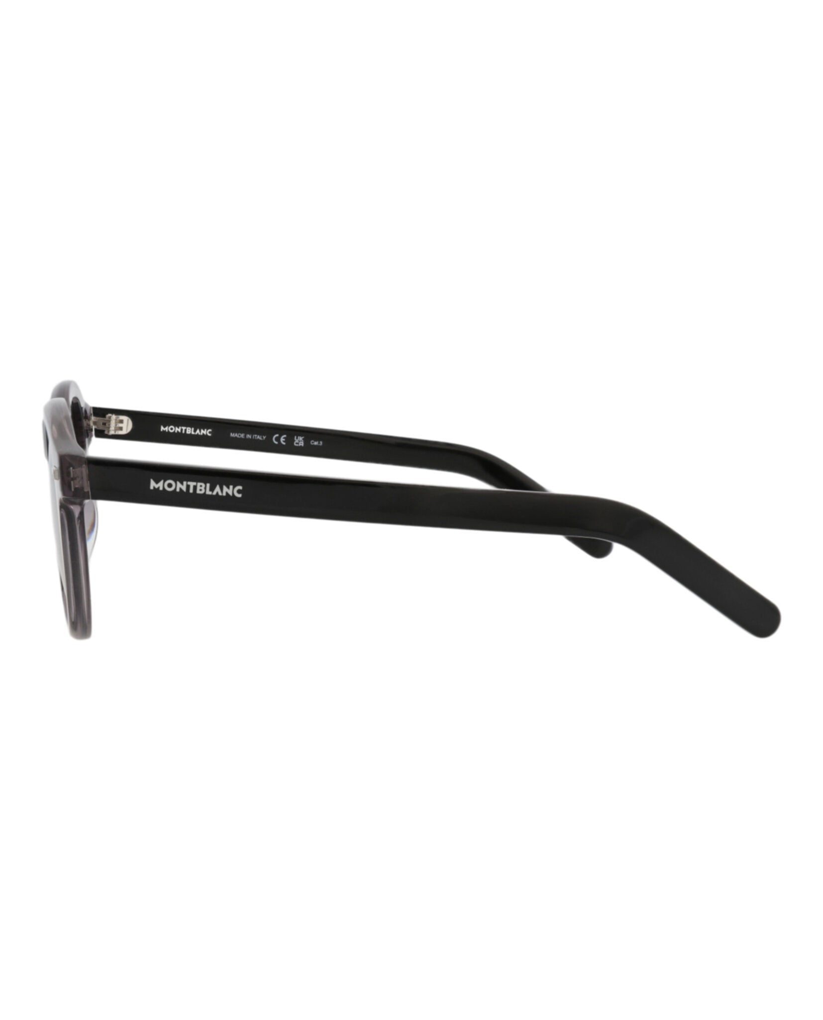 Montblanc Montblanc Mens Round/Oval Grey Black Grey Fashion Designer Eyewear