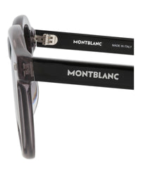 Montblanc Montblanc Mens Round/Oval Grey Black Grey Fashion Designer Eyewear