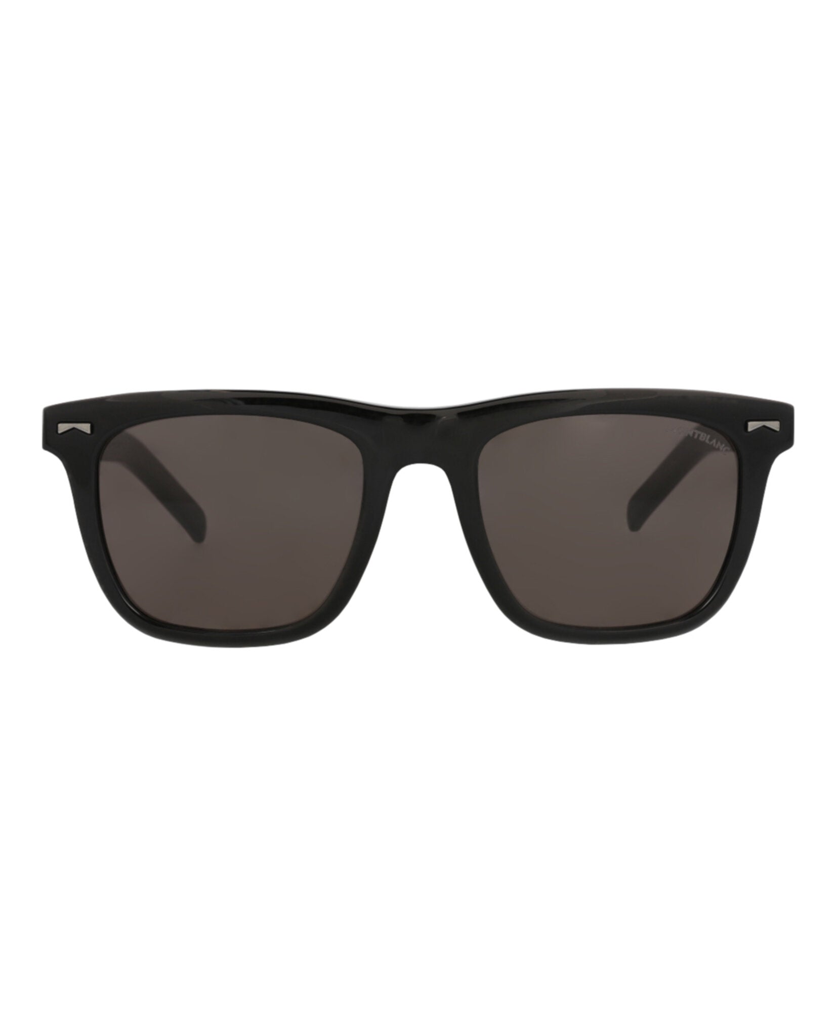 Montblanc Montblanc Mens Square/Rectangle Black Black Grey Fashion Designer Eyewear