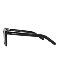 Montblanc Montblanc Mens Square/Rectangle Black Black Grey Fashion Designer Eyewear