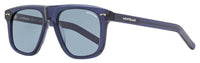 Montblanc Oversize Sunglasses MB0227S 003 Transparent Blue 55mm Transparent Blue