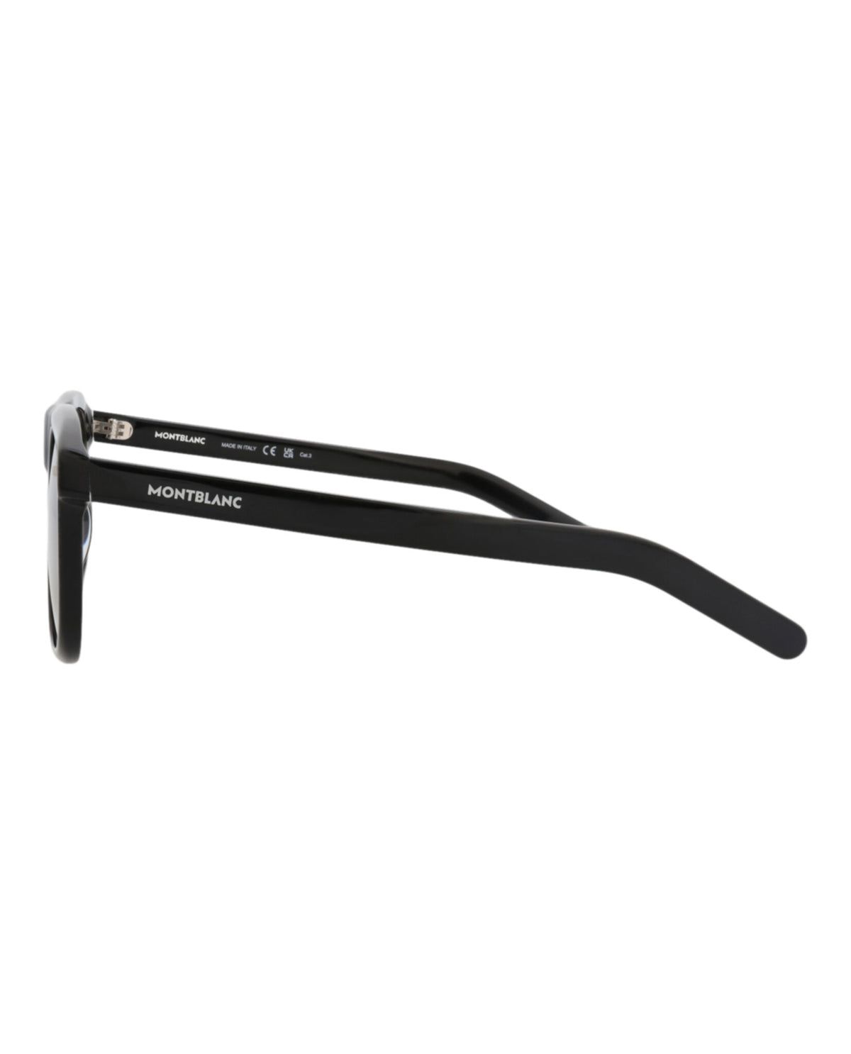 Montblanc Montblanc Mens Square/Rectangle Black Black Grey Fashion Designer Eyewear
