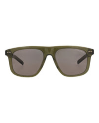 Montblanc Montblanc Mens Square/Rectangle Green Green Brown Fashion Designer Eyewear