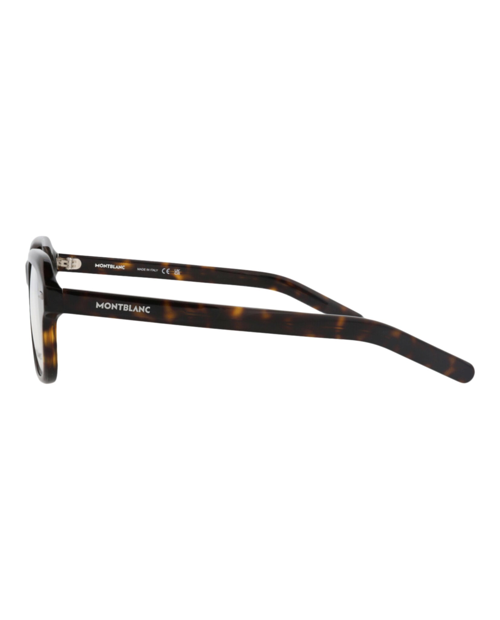 Montblanc Montblanc Mens Square/Rectangle Havana Havana Transparent Fashion Designer Eyewear