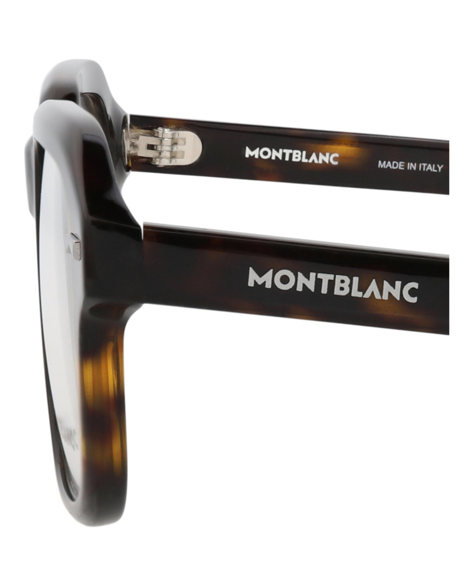 Montblanc Montblanc Mens Square/Rectangle Havana Havana Transparent Fashion Designer Eyewear