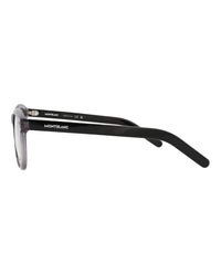 Montblanc Mens Square/Rectangle Grey Black Transparent Fashion Designer Eyewear