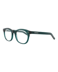 Montblanc Mens Round/Oval Green Green Transparent Fashion Designer Eyewear