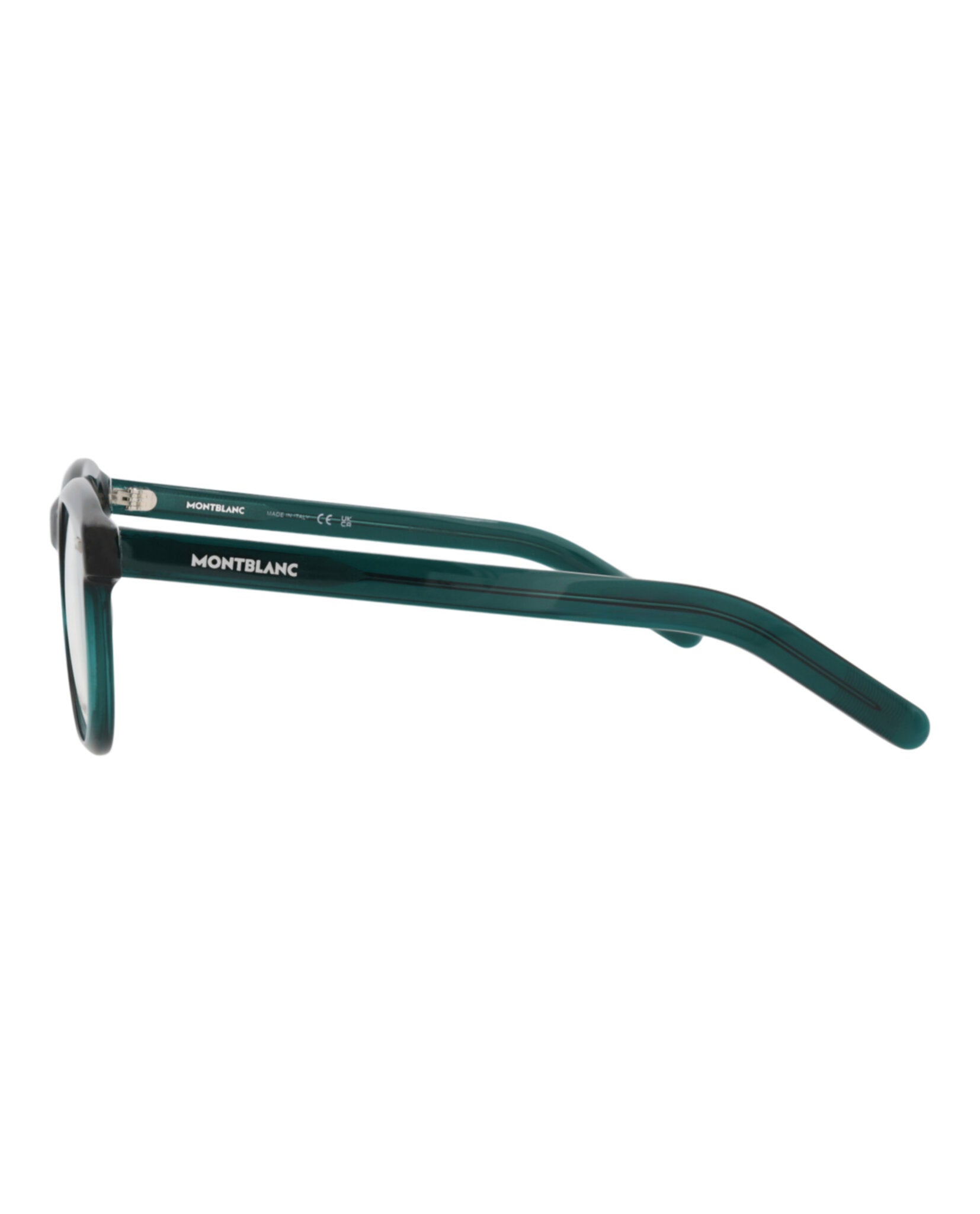 Montblanc Mens Round/Oval Green Green Transparent Fashion Designer Eyewear