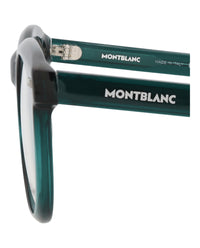 Montblanc Mens Round/Oval Green Green Transparent Fashion Designer Eyewear