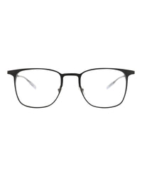Montblanc Mens Square/Rectangle Black Black Transparent Fashion Designer Eyewear