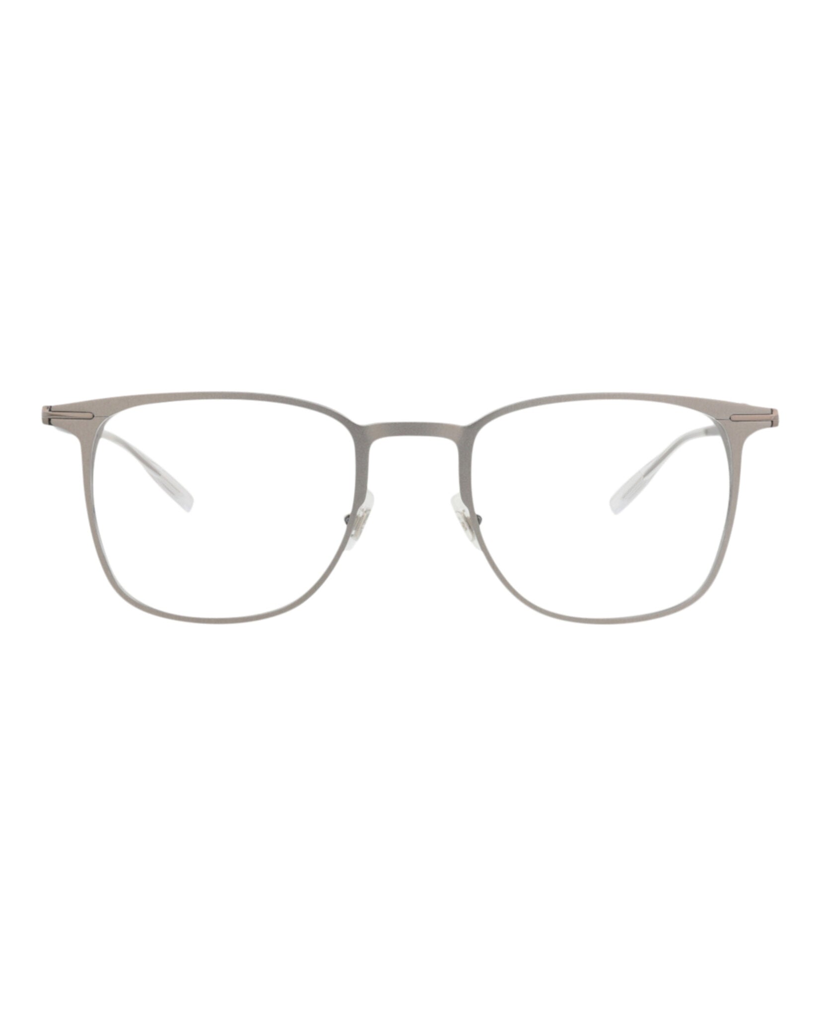 Montblanc Montblanc Mens Square/Rectangle Ruthenium Ruthenium Transparent Fashion Designer Eyewear