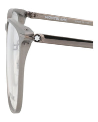 Montblanc Montblanc Mens Square/Rectangle Ruthenium Ruthenium Transparent Fashion Designer Eyewear