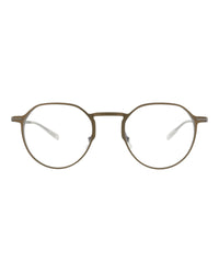 Montblanc Montblanc Mens Round/Oval Green Ruthenium Transparent Fashion Designer Eyewear
