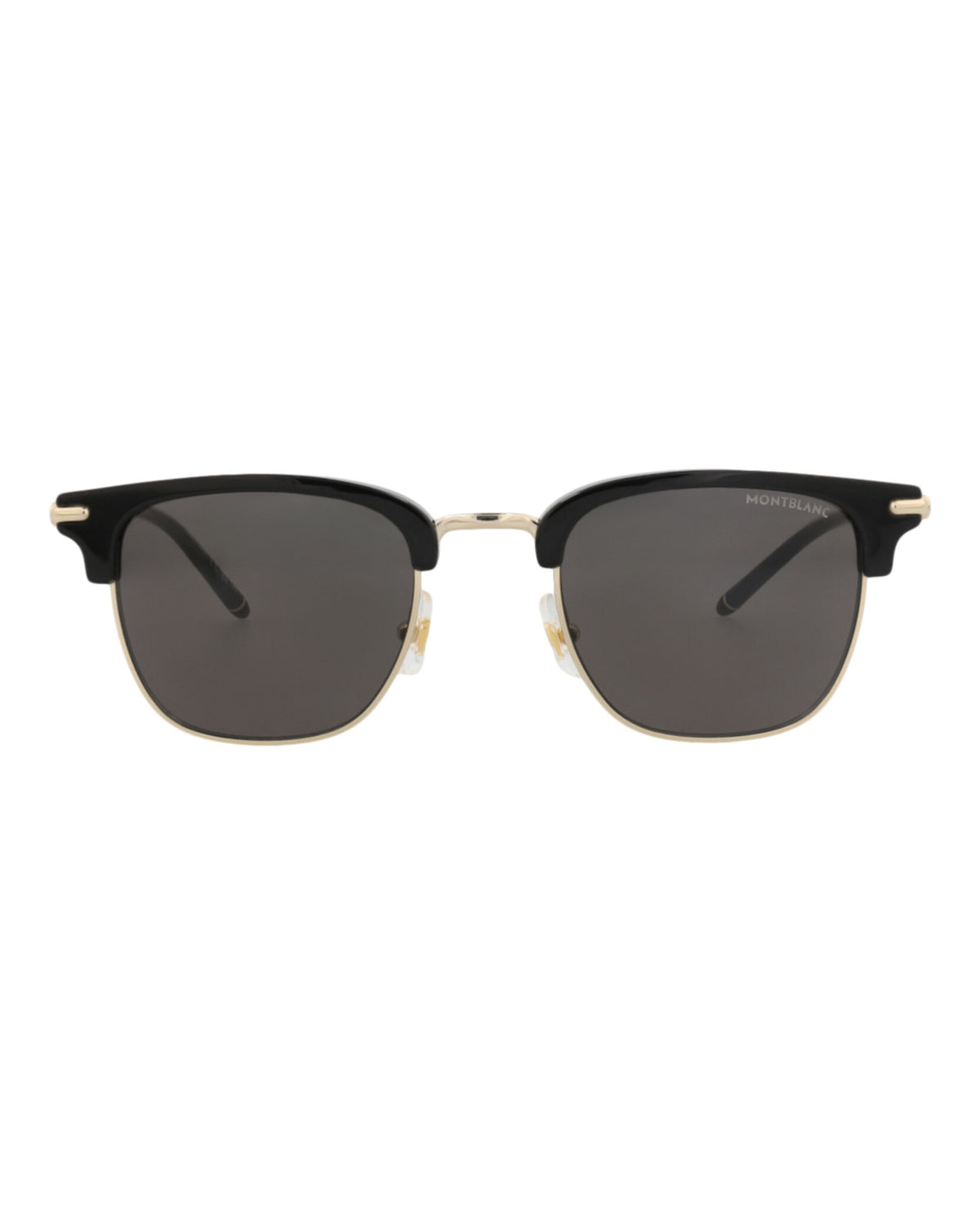 Montblanc Montblanc Mens Square/Rectangle Black Black Grey Fashion Designer Eyewear