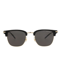 Montblanc Montblanc Mens Square/Rectangle Black Black Grey Fashion Designer Eyewear