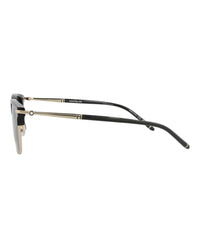 Montblanc Montblanc Mens Square/Rectangle Black Black Grey Fashion Designer Eyewear