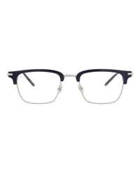 Montblanc Mens Square/Rectangle Blue Blue Transparent Fashion Designer Eyewear