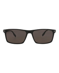 Montblanc Montblanc Mens Square/Rectangle Black Black Grey Fashion Designer Eyewear