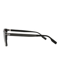 Montblanc Montblanc Mens Square/Rectangle Black Black Grey Fashion Designer Eyewear