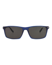 Montblanc Montblanc Mens Square/Rectangle Blue Blue Smoke Fashion Designer Eyewear
