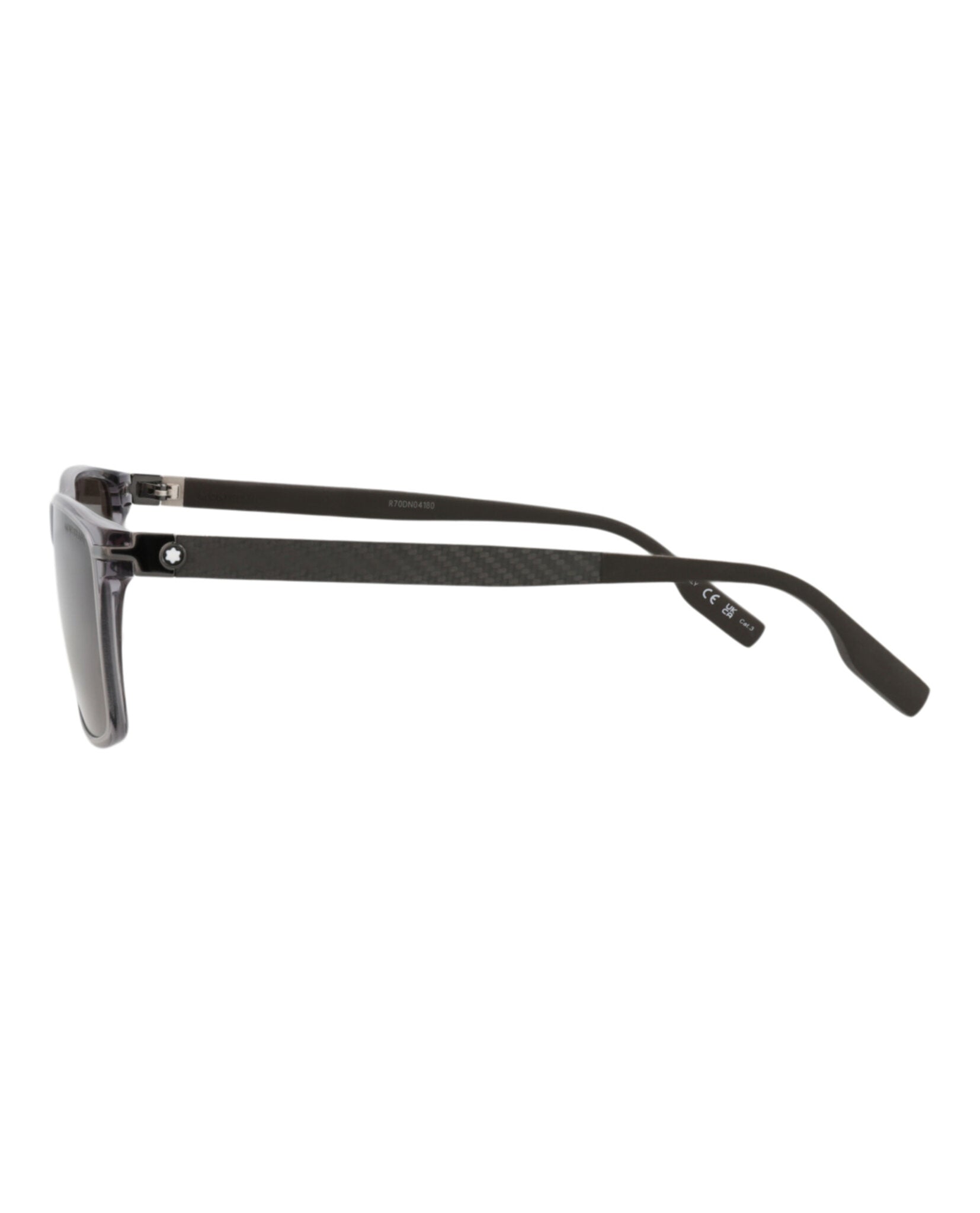 Montblanc Montblanc Mens Square/Rectangle Grey Brown Smoke Fashion Designer Eyewear