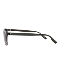 Montblanc Montblanc Mens Square/Rectangle Grey Brown Smoke Fashion Designer Eyewear
