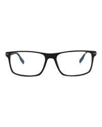 Montblanc Montblanc Mens Square/Rectangle Black Black Transparent Fashion Designer Eyewear