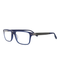 Montblanc Montblanc Mens Square/Rectangle Blue Blue Transparent Fashion Designer Eyewear