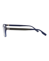 Montblanc Montblanc Mens Square/Rectangle Blue Blue Transparent Fashion Designer Eyewear