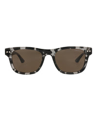 Montblanc Montblanc Mens Square/Rectangle Black Black Brown Fashion Designer Eyewear