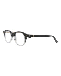 Montblanc Montblanc Mens Round/Oval Black Black Transparent Fashion Designer Eyewear