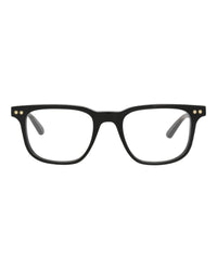 Montblanc Mens Square/Rectangle Black Black Transparent Fashion Designer Eyewear