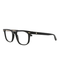 Montblanc Mens Square/Rectangle Black Black Transparent Fashion Designer Eyewear