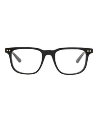 Montblanc Mens Square/Rectangle Black Black Transparent Fashion Designer Eyewear