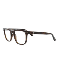 Montblanc Montblanc Mens Square/Rectangle Havana Havana Transparent Fashion Designer Eyewear