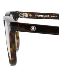 Montblanc Montblanc Mens Square/Rectangle Havana Havana Transparent Fashion Designer Eyewear