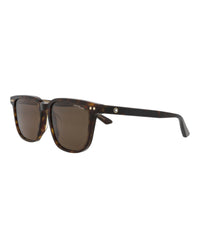 Montblanc Montblanc Mens Square/Rectangle Havana Havana Brown Fashion Designer Eyewear