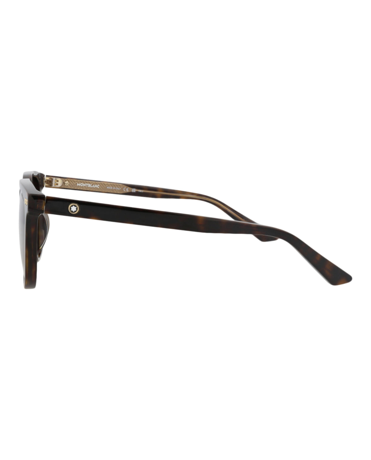 Montblanc Montblanc Mens Square/Rectangle Havana Havana Brown Fashion Designer Eyewear
