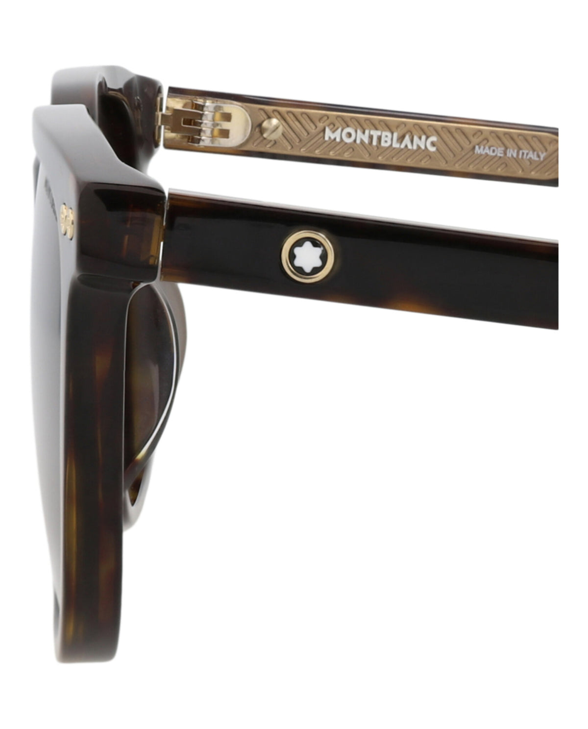 Montblanc Montblanc Mens Square/Rectangle Havana Havana Brown Fashion Designer Eyewear