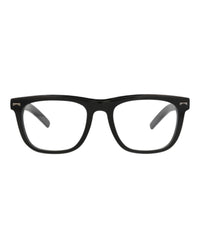 Montblanc Montblanc Mens Square/Rectangle Black Black Transparent Fashion Designer Eyewear
