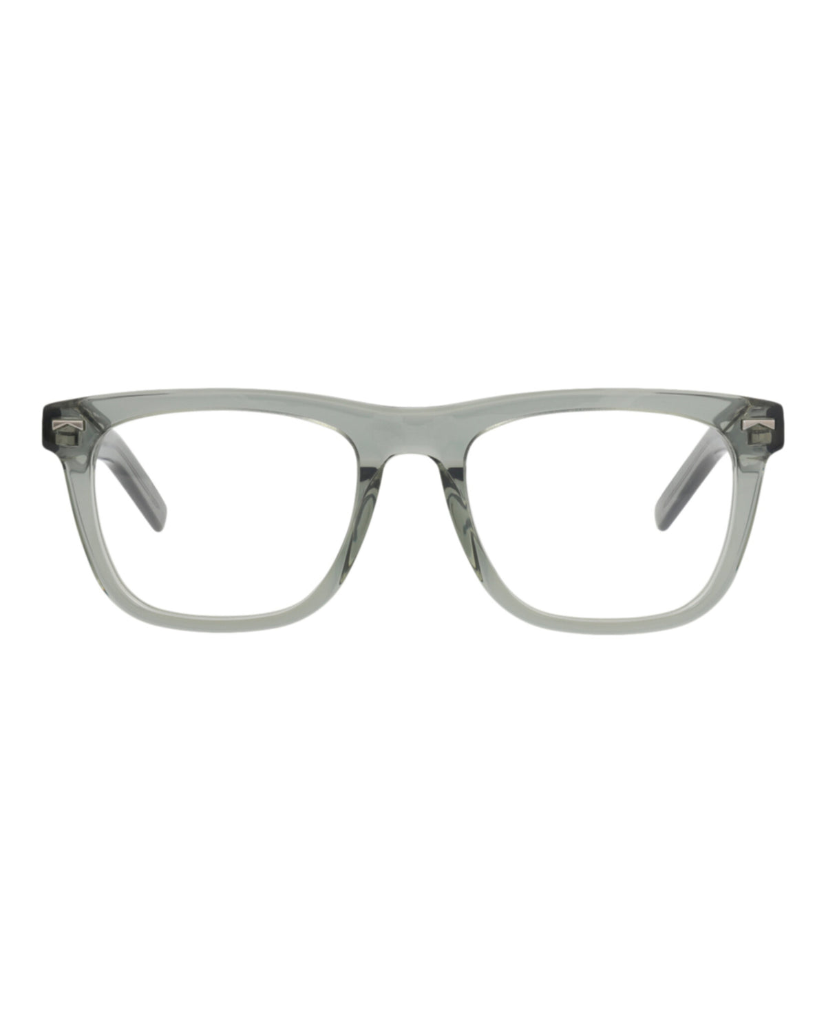Montblanc Mens Square/Rectangle Grey Grey Transparent Fashion Designer Eyewear