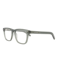 Montblanc Mens Square/Rectangle Grey Grey Transparent Fashion Designer Eyewear