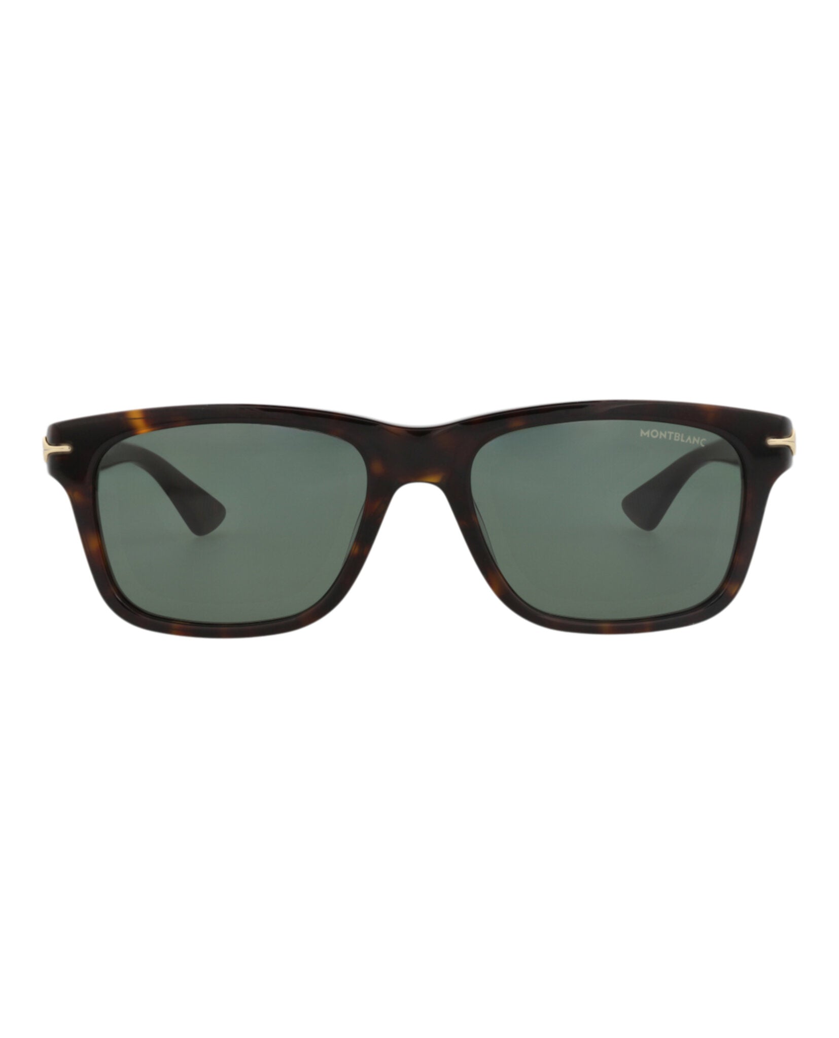 Montblanc Montblanc Mens Square/Rectangle Havana Havana Green Fashion Designer Eyewear