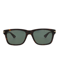 Montblanc Montblanc Mens Square/Rectangle Havana Havana Green Fashion Designer Eyewear